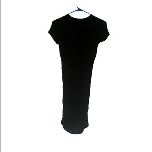 Black Forever 21 bodycon dress with capped sleeves